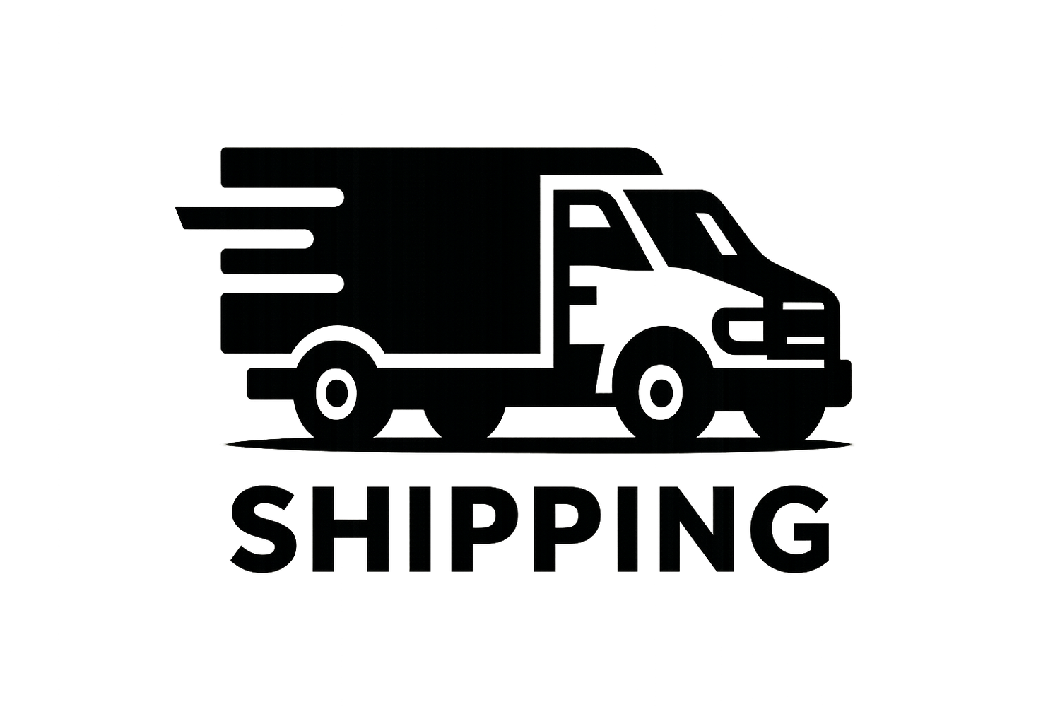 An logo like image that represents shipping by a truck